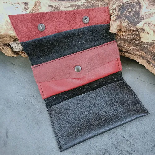 Blague &agrave; tabac Noir/rouge