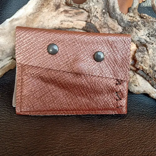 Portefeuille Imprim&eacute; Rouille brillant/blanc/taupe