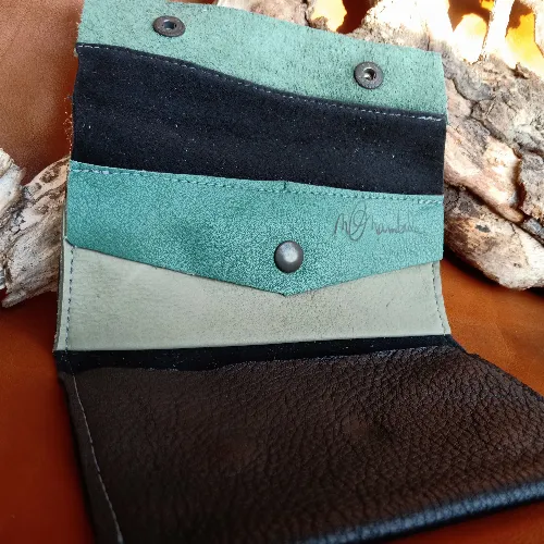 Blague &agrave; tabac Noir/vert