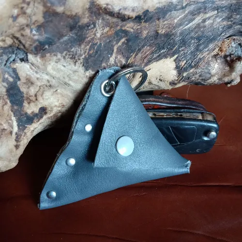 Porte-clefs, monnaie Gris