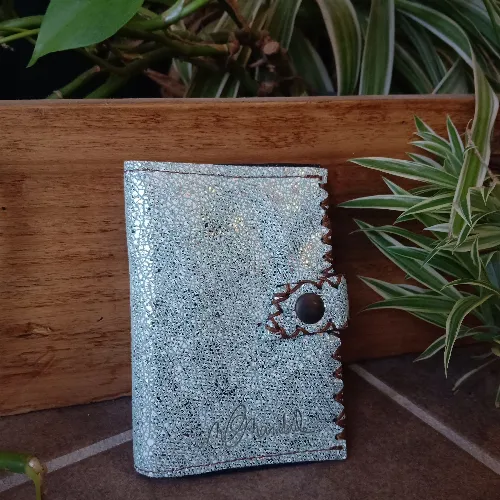 Porte-carte POCKET Bleu paillet&eacute;